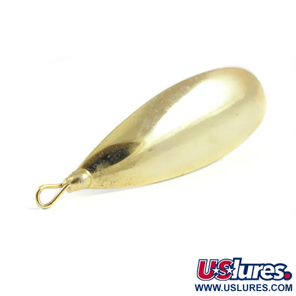 Vintage   Weedless Johnson Silver Minnow, 1/3oz Gold fishing spoon #2533