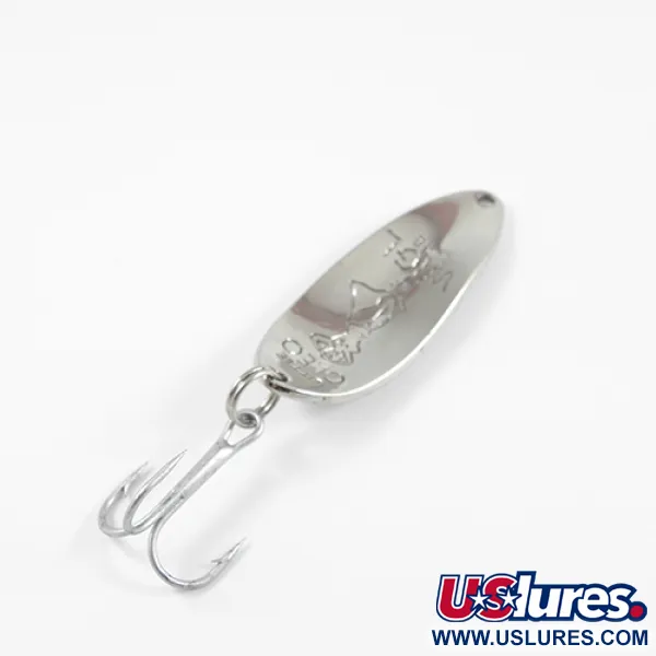 Vintage  Seneca Little Cleo (Hula Girl), 1/3oz Nickel fishing spoon #2536