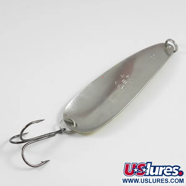 Vintage  Worth Chippewa, 2/3oz Black / Yellow / Nickel fishing spoon #2543