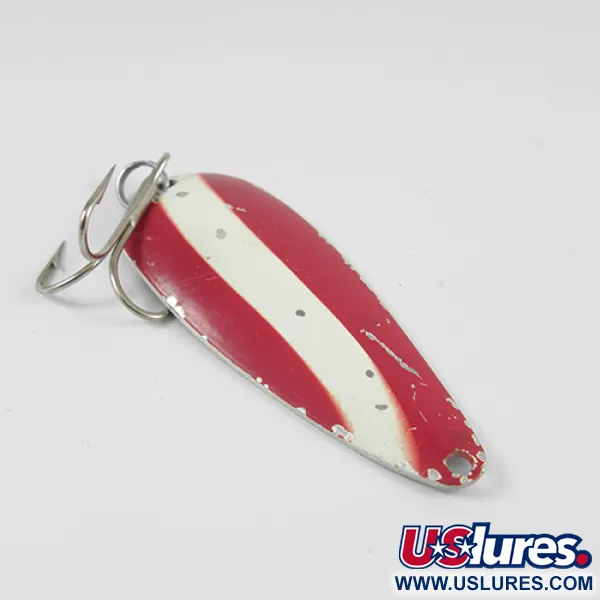 Vintage  Worth Chippewa, 1/2oz Red / White / Nickel


 fishing spoon #2548