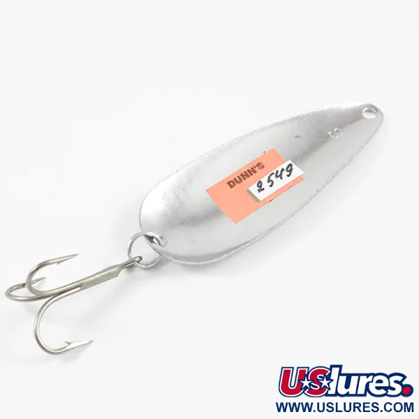 Vintage  Worth Chippewa, 1/2oz Hammered Nickel fishing spoon #2549