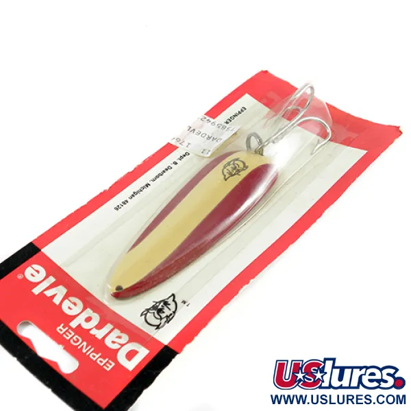  Eppinger Dardevle, 1oz Red / Nickel / Ivory fishing spoon #2557