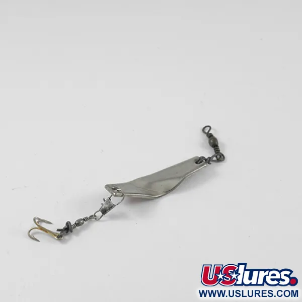 Vintage  Z-RAY Lures Z-Ray, 3/16oz Nickel / Red fishing spoon #2562