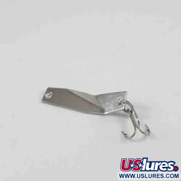 Vintage  Z-RAY Lures Z-Ray Model 110, 3/64oz Nickel / Red fishing spoon #2563