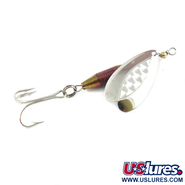 Vintage  Luhr Jensen Les Davis Bolo, 1/2oz Brass / Nickel spinning lure #2570