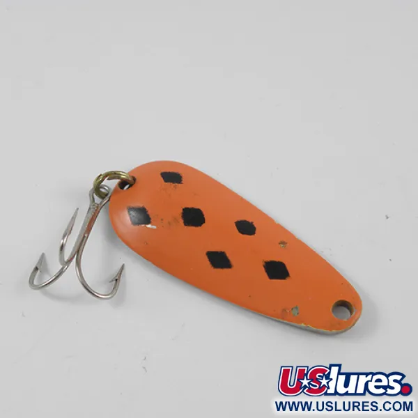 Vintage   Nebco Tor-P-Do, 1/2oz Red / Black / Nickel fishing spoon #2581