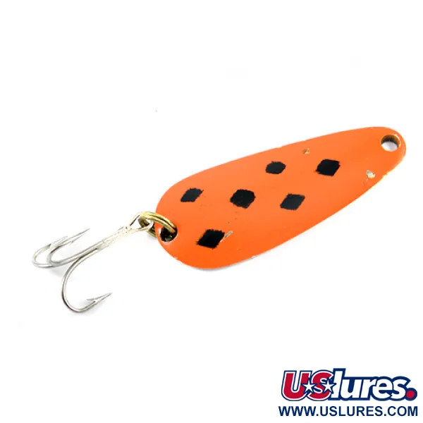 Vintage   Nebco Tor-P-Do, 1/2oz Red / Black / Nickel fishing spoon #2581