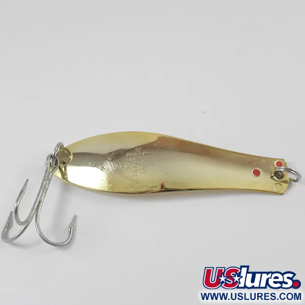Vintage  Prescott Spinner Little Doctor 275, 3/4oz Gold fishing spoon #2582