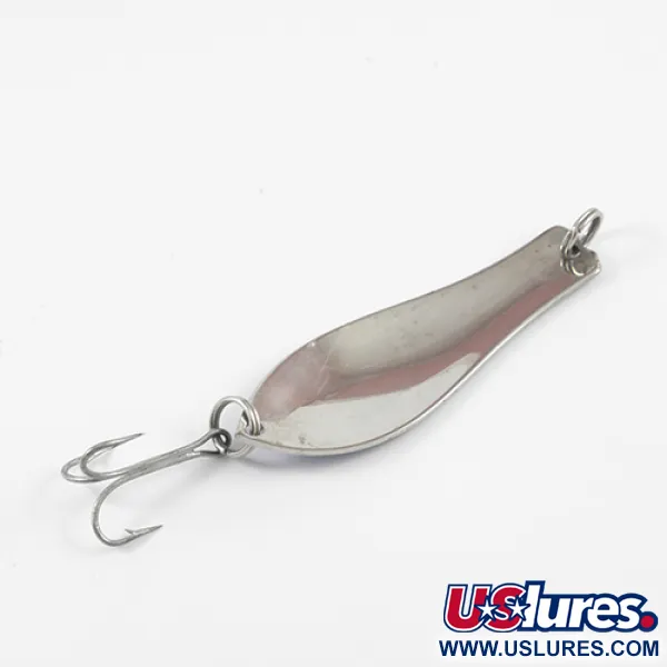 Vintage  Prescott Spinner Little Doctor 265, 1/3oz Nickel / Blue fishing spoon #2583