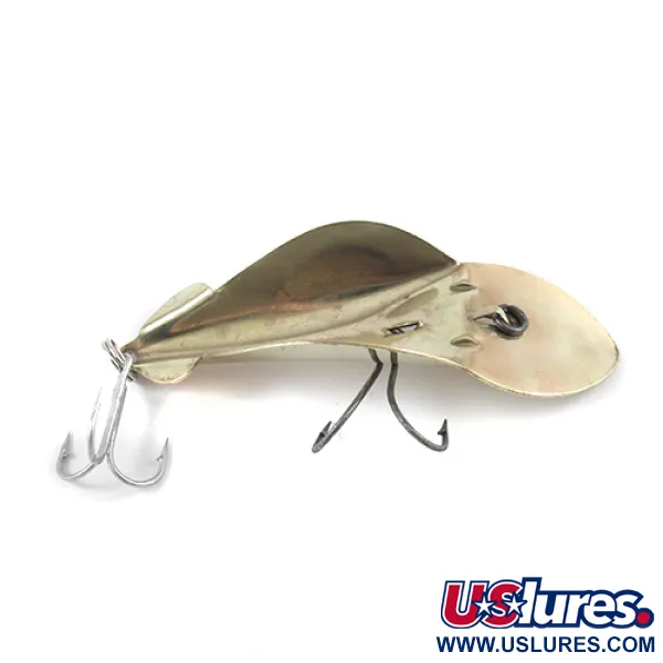 Vintage   Buck Perry spoonplug, 1/2oz Brass fishing spoon #2589