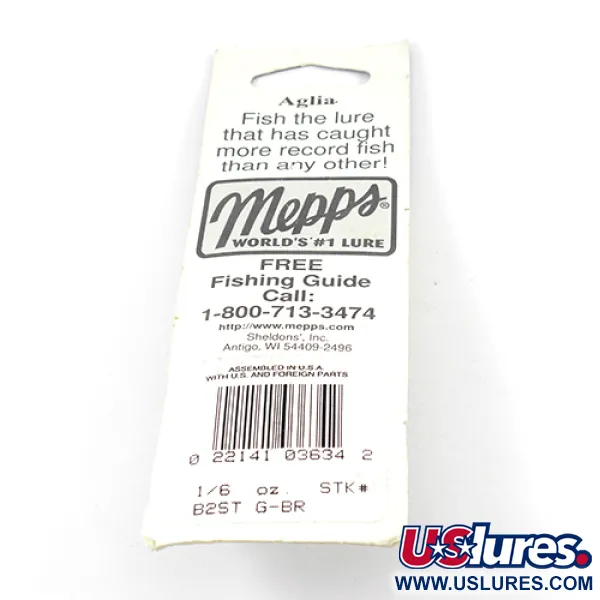   Mepps Aglia 2 dressed squirrel tail, 3/16oz Brass spinning lure #2593