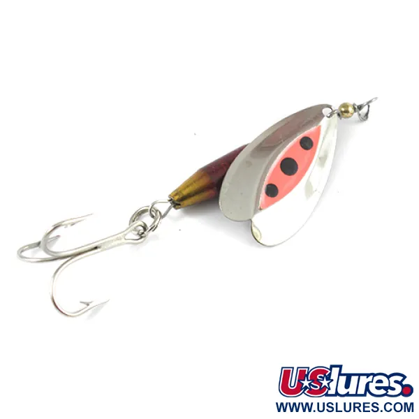 Vintage  Luhr Jensen Les Davis Bolo, 1/2oz Nickel / Brass spinning lure #2594