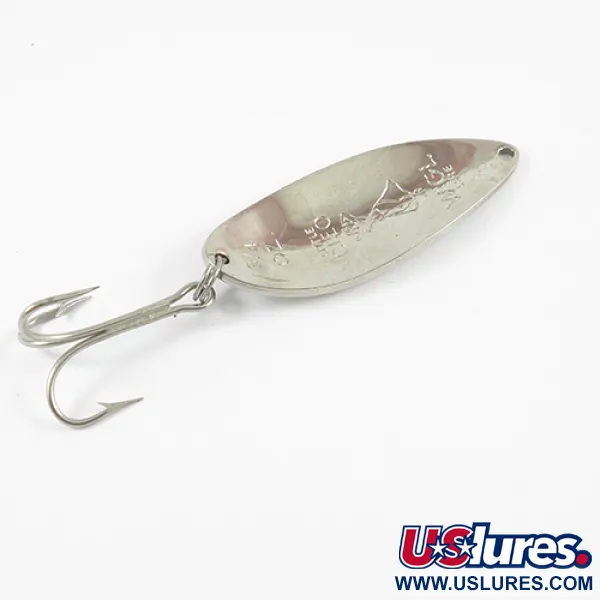 Vintage  Seneca Little Cleo (Hula Girl) , 3/4oz Nickel / Green fishing spoon #2599