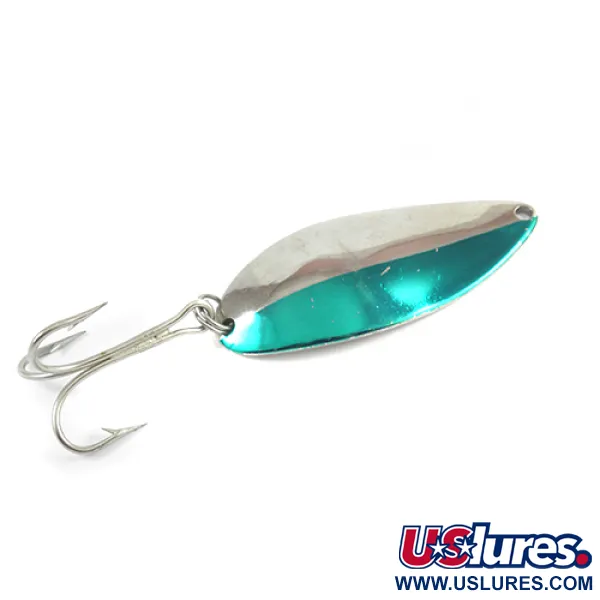 Vintage  Seneca Little Cleo (Hula Girl) , 3/4oz Nickel / Green fishing spoon #2599