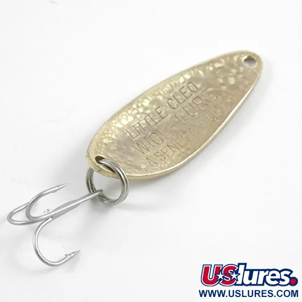 Vintage  Seneca Little Cleo, 1/4oz Crystal (Golden Scale) fishing spoon #2602