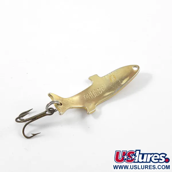 Vintage  Acme Phoebe, 3/32oz Gold fishing spoon #2621