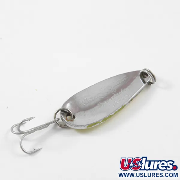 Vintage   Mister Twister Shelby Sportfisher, 3/16oz Five of Diamonds (Yellow / Red / Nickel) fishing spoon #2633