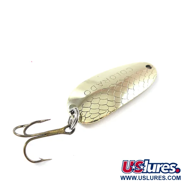 Vintage   Thomas Colorado, 1/4oz Gold fishing spoon #2636