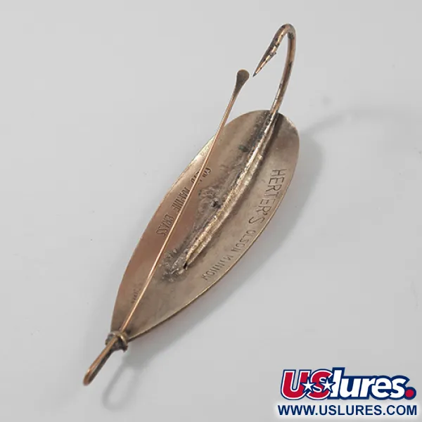 Vintage   Weedless Herter's Olson minnow, 3/5oz Copper fishing spoon #2649