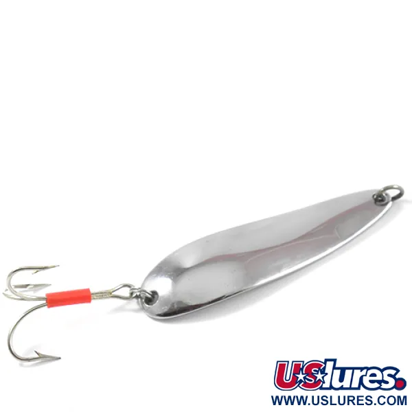 Vintage  Luhr Jensen Krocodile Die #7, 2 1/2oz Nickel fishing spoon #2654