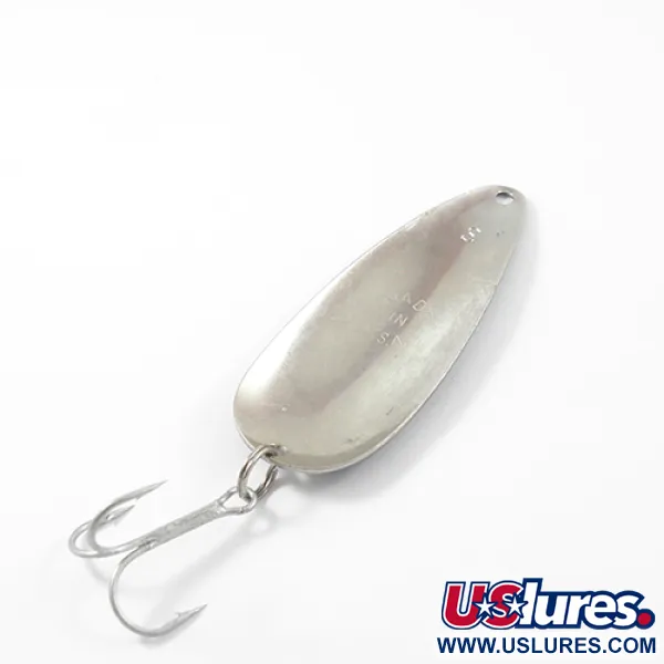 Vintage  Worth Chippewa, 1/2oz Nickel / Blue fishing spoon #2660