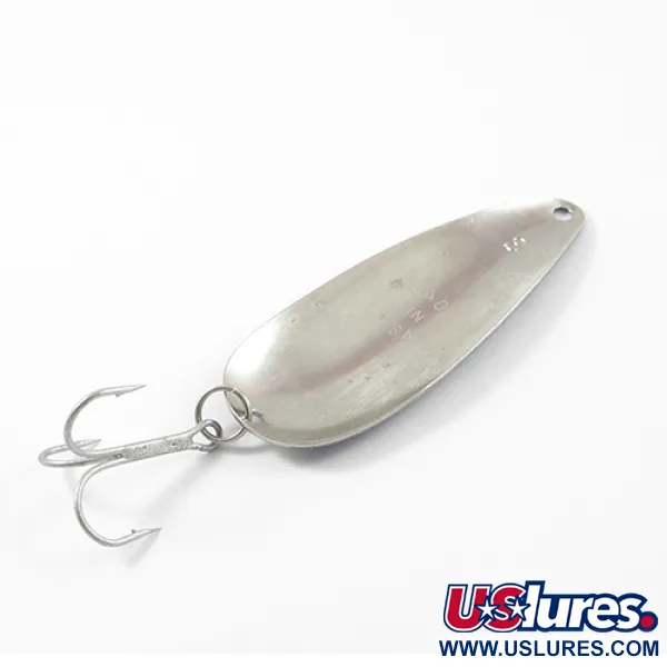 Vintage  Worth Chippewa, 1/2oz Nickel / Blue fishing spoon #2661