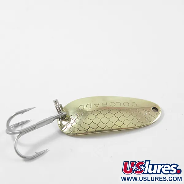 Vintage   Thomas Colorado, 1/4oz Gold fishing spoon #2669