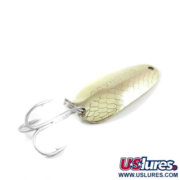 Vintage   Thomas Colorado, 1/4oz Gold fishing spoon #2669