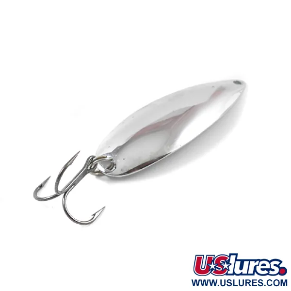 Vintage   Johnson Sprite, 3/5oz Nickel fishing spoon #2673