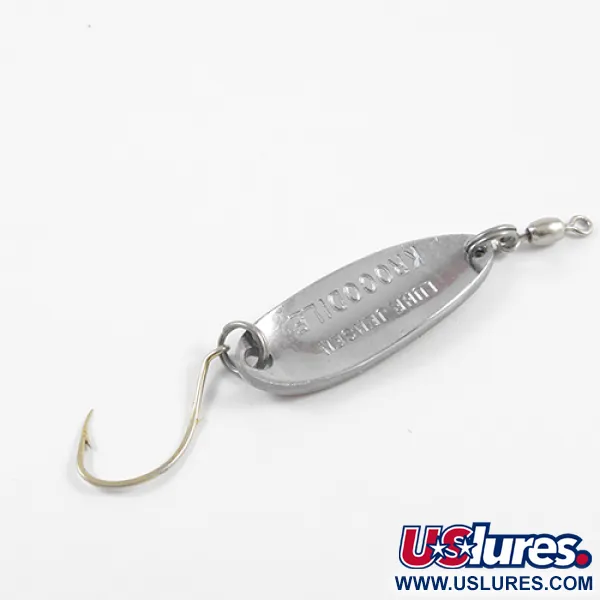 Vintage  Luhr Jensen Krocodile, 1/4oz Trout / Nickel fishing spoon #2726