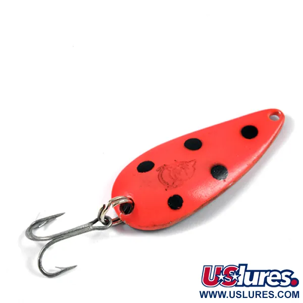 Vintage  Eppinger Dardevle Spinnie, 1/3oz Red / Black / Nickel fishing spoon #2728