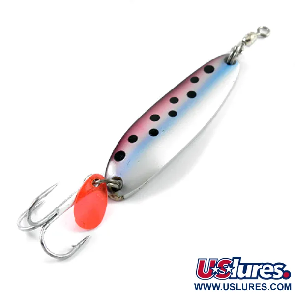 Vintage  Luhr Jensen Krocodile Die #3, 1/2oz Trout / Nickel fishing spoon #2729