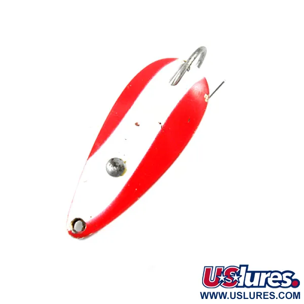 Vintage  Eppinger Weedless Dardevle Spinnie, 1/3oz Red / White / Nickel fishing spoon #2737