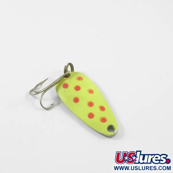 Vintage   Nebco Tor-P-Do, 1/3oz Yellow / Red / Nickel fishing spoon #2751