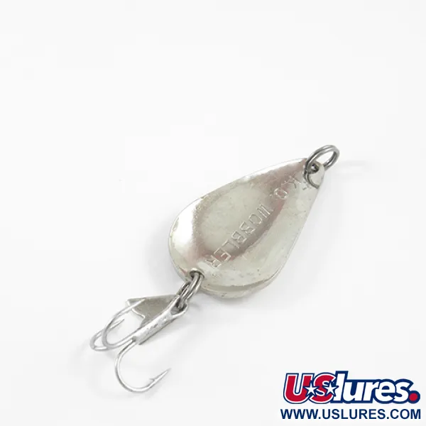 Vintage  Acme K.O. Wobbler, 1/2oz Nickel / Blue fishing spoon #2752