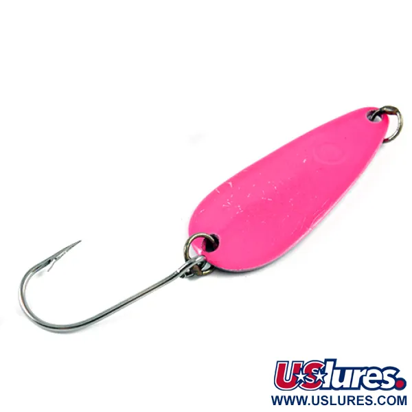 Vintage  Luhr Jensen Les Davis Hotrod, 1/2oz Pink / Nickel fishing spoon #2754