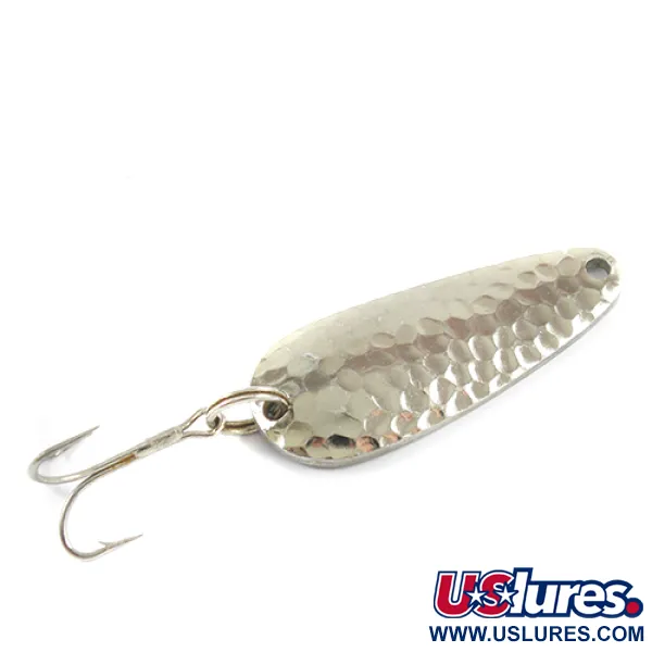 Vintage   Nebco Tor-P-Do 2, 1/2oz Hammered Nickel fishing spoon #2756