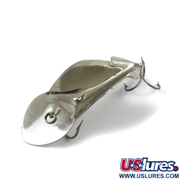 Vintage   Buck Perry Spoonplug, 1/3oz Nickel fishing spoon #2770