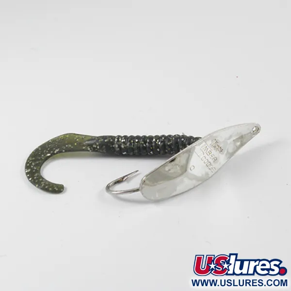 Vintage   Mepps Timber Doodle 0, 1/4oz Nickel fishing spoon #2778