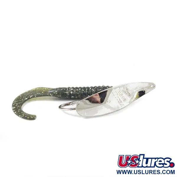 Vintage   Mepps Timber Doodle 0, 1/4oz Nickel fishing spoon #2778