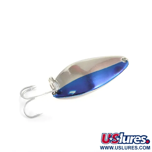Vintage  Seneca Little Cleo, 1/4oz Nickel / Blue fishing spoon #2787