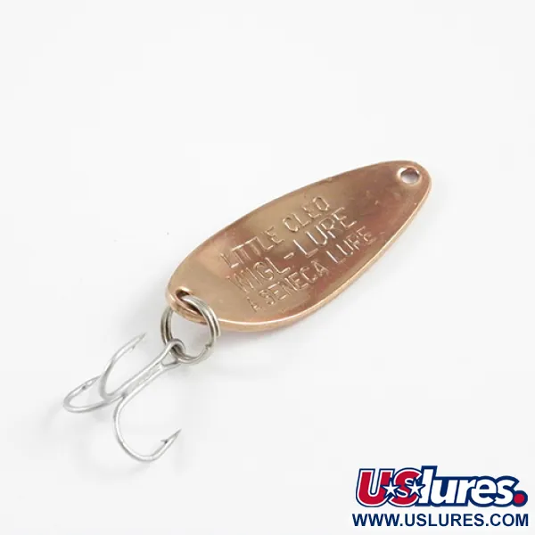 Vintage  Seneca Little Cleo, 1/4oz Copper fishing spoon #2789