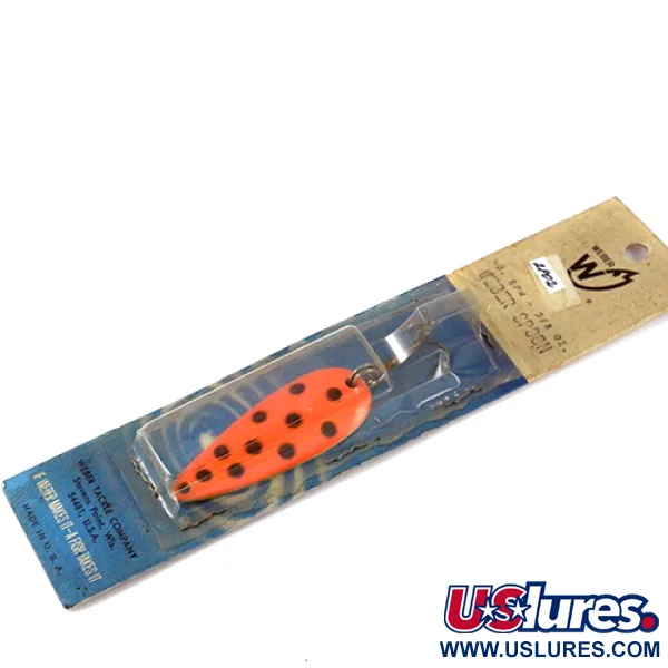   Weber Spoon, 2/5oz Red / Black fishing spoon #2802