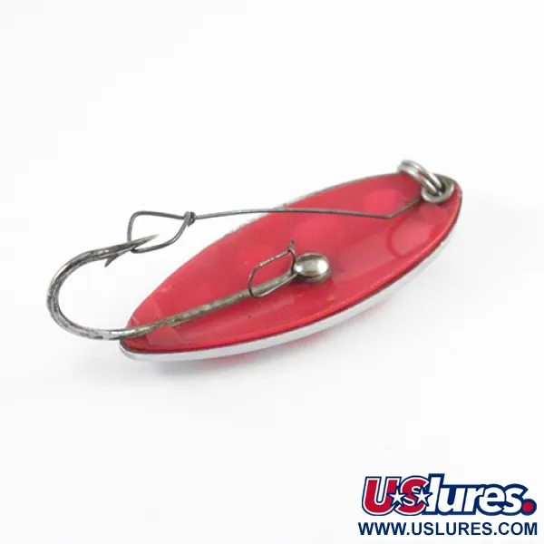 Vintage   South Bend Sun Spot, 1/2oz Nickel / Red fishing spoon #2807