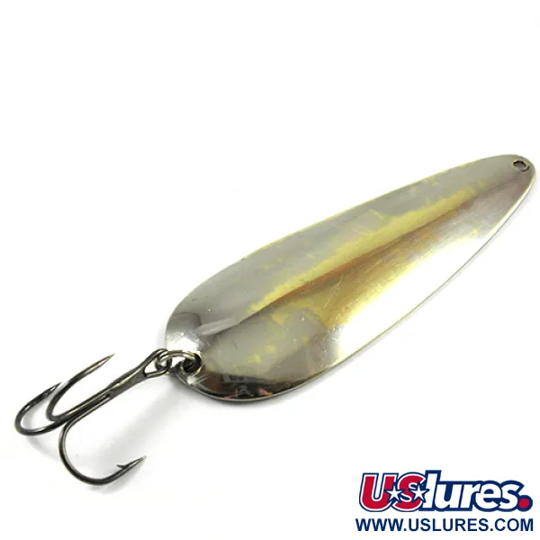 Vintage   Nebco FlashBait 66, 3/4oz  (Nickel / Brass) fishing spoon #2830