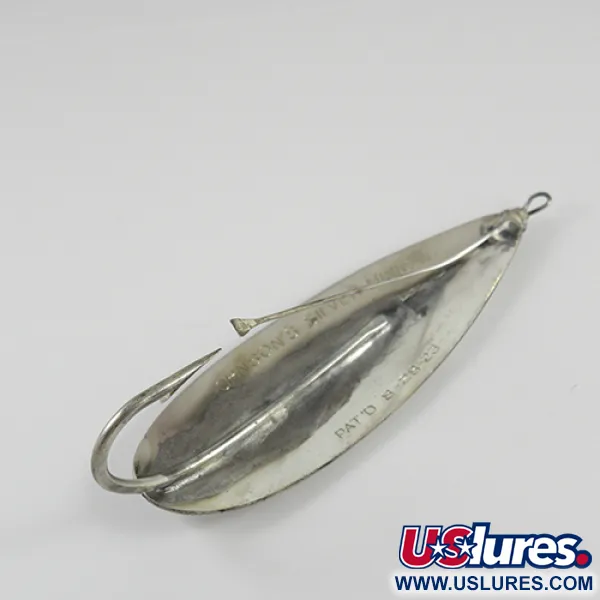 Vintage   Weedless Johnson Silver Minnow, 1oz Silver fishing spoon #2831