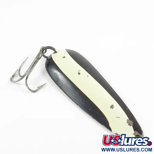 Vintage  Eppinger Dardevle, 1oz Black / White fishing spoon #2840