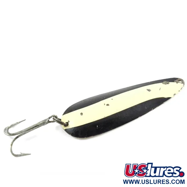 Vintage  Eppinger Dardevle, 1oz Black / White fishing spoon #2840