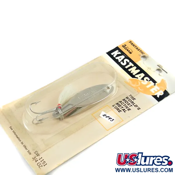  Acme Kastmaster , 3/4oz Nickel fishing spoon #2843