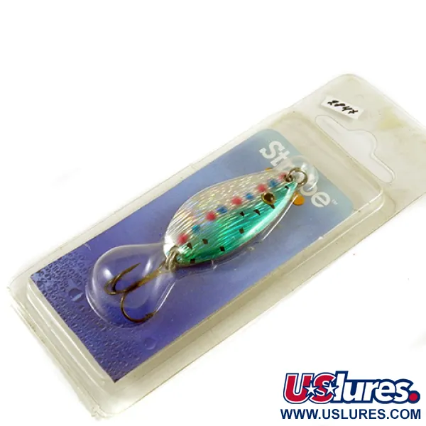   Blue Fox Strobe, 1/4oz Rainbow Trout fishing spoon #2847